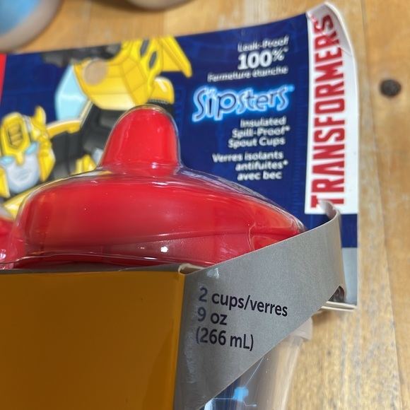 Brand new set of 5 playtex transformers sipsters - Picture 3 of 4